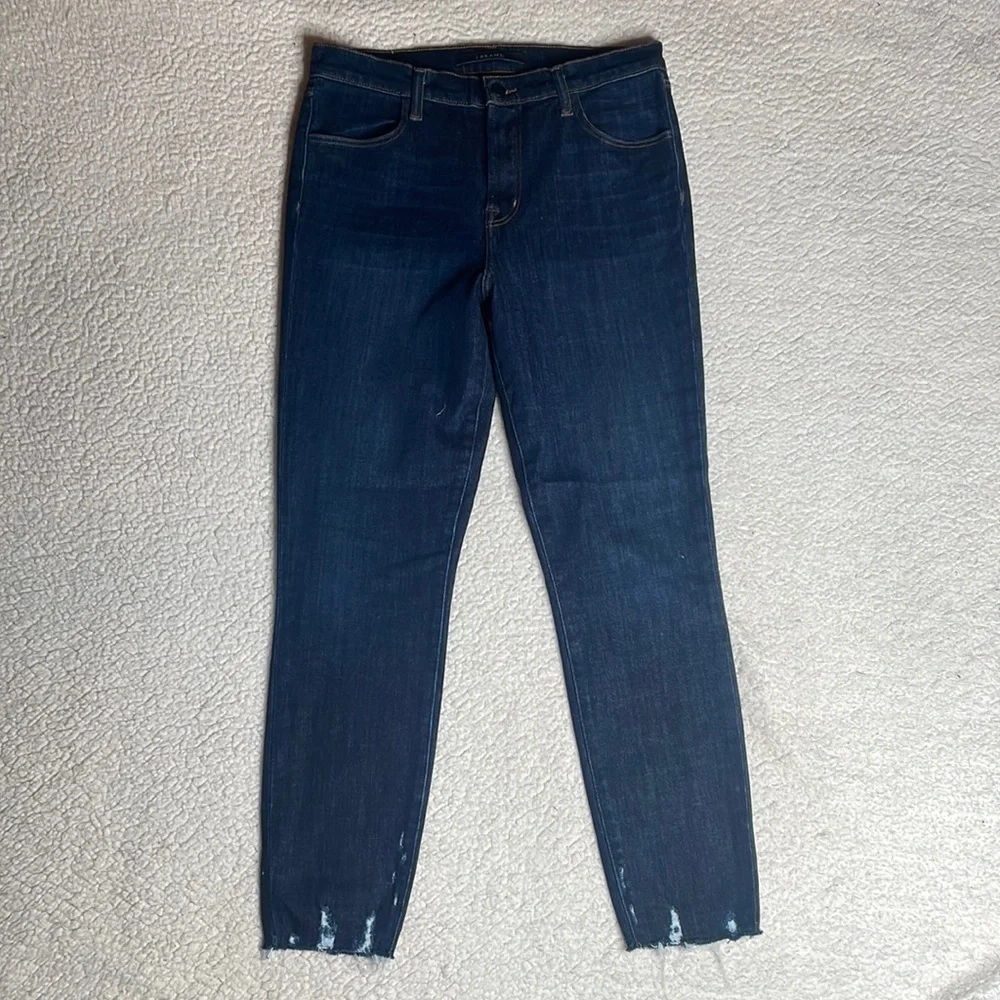 J Brand Alana High Rise Crop Dark Wash Size 29 Ankle